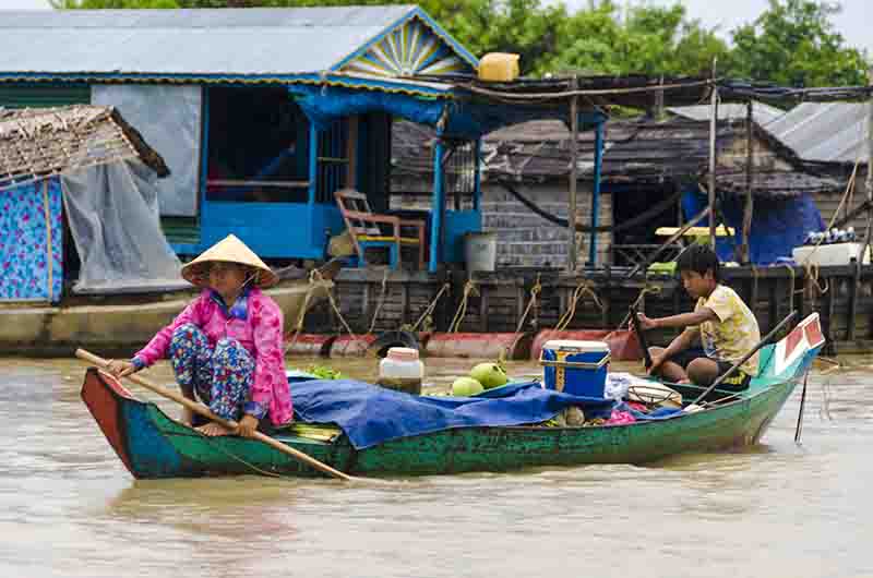 14 - Camboya - lago Tonle Sap y pueblo flotante de Chung Knearn